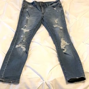 Abercrombie and Fitch mid rise super skinny jean